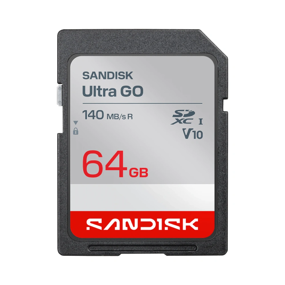 Sandisk SD Card Ultra Go SDXC UHS-I 64GB V10 view 2